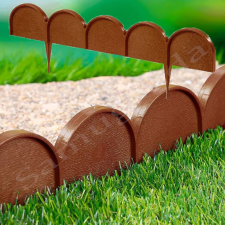 Ágyásszegély íves, 9 cm x 10 m IKRA TERRACOTTA kerti dekoráció