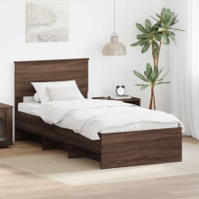  Ágykeret fejtámlával Barna Tölgy 80 x 200 cm Faanyag ágy és ágykellék