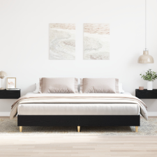  Ágykeret Fekete tölgy 160x200 cm Mérnöki fa ágy és ágykellék