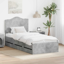  Ágykeret fiókkal tárolóval Beton Szürke 75 x 190 cm Mérnöki Fa ágy és ágykellék