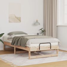  Ágykeret hordozó fogantyúkkal Barna 75 x 190 cm Tömör fenyőfa ágy és ágykellék