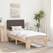  Ágykeret Kárpitozott Fejtámlával Tópszínű 75 x 190 cm ágy és ágykellék