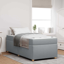  Ágykeret matraccal Egyéb Világosszürke 90 x 190 cm szövet ágy és ágykellék