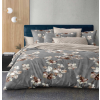 Ágyneműhuzat Aliyah szürke barna levelek 3 részes