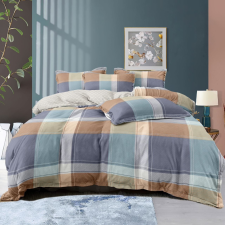  Ágyneműhuzat Cameron kék barna kockás 7 részes lakástextília