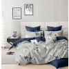 Ágyneműhuzat Nausica szürke kèk virágos 7 részes