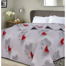  Ágytakaró HEARTIZIA HEXAGON mintával, világosszürke Méret: 170 x 210 cm lakástextília