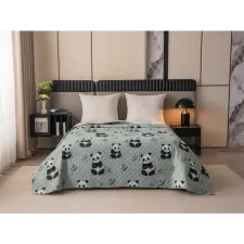  Ágytakaró PANDA RELAX zöld Méret: 220 x 240 cm lakástextília