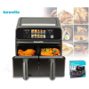  Air Fryer dupla kosaras Forrólevegős sütő bewello BW1002D