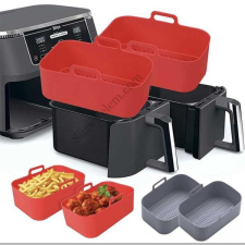 Air fryer sütőforma szögletes szilikon 19*12 cm edény