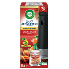 Air Wick Active Fresh Automata légfrissítő készülék Gyümölcsös téli puncs utántöltővel 228ml tisztító- és takarítószer, higiénia