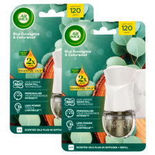 Air Wick Elektromos légfrissítő készülék Eukaliptusz és Cédrusfa utántöltővel 2x19ml tisztító- és takarítószer, higiénia