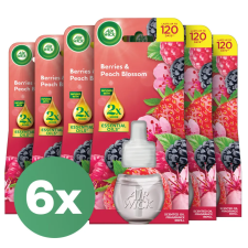 Air Wick elektromos légfrissítő utántöltő, Erdei gyümölcs és barackvirág (6x19 ml) tisztító- és takarítószer, higiénia