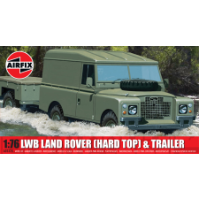  Airfix LWB Land Rover (Hard Top) & Trailer 1:76 (A02324) makett