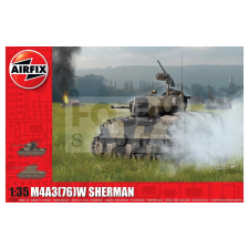AIRFIX M4A3(76)W Battle of the Bulge harcjármű makett 1:35 (A1365) makett