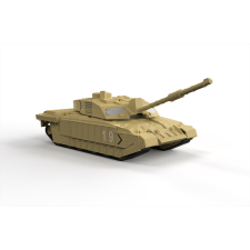 AIRFIX Quickbuild Challenger sivatagi tank modell (J6010) autópálya és játékautó