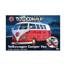 AIRFIX - QUICKBUILD VW Camper Van red autó makett (J6017) makett