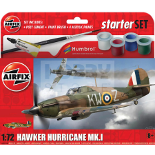 AIRFIX - Starter Set - Hawker Hurricane Mk.I repülőgép makett 1:72 (A55111A) makett