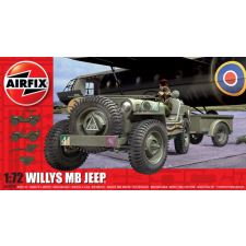  Airfix Willys MB Jeep 1:76 makett harcjármű (A02339) makett