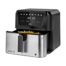  Airfryer olaj nélküli fritőz, digitális, 8L 1700W, XXL fekete fritőz