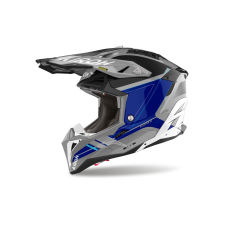 AIROH Aviator 3 Saber 2024 motokrossz bukósisak fényes kék bukósisak