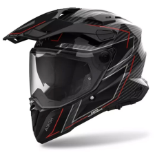 AIROH Enduro motoros sisak Airoh Commander 2 Carbon Stílusos fekete-piros bukósisak