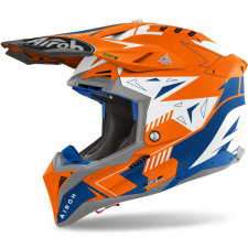 AIROH Motocross sisak Airoh Aviator 3 Spin matt fluo narancs bukósisak