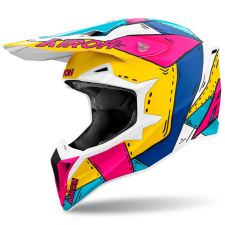 AIROH Wraaap Paint motokrossz bukósisak matt multicolor bukósisak