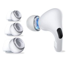  AirPods Pro 1 / 2: TECH-PROTECT - fülhallgató gumiharang 3 pár szilikon, fehér fülhallgató, fejhallgató tok