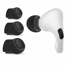 AirPods Pro 1 / 2: TECH-PROTECT - fülhallgató gumiharang 3 pár szilikon, fekete audió kellék
