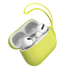 AirPods Pro: Baseus Let''s go - ultravékony sárga színű szilikongél AirPods PRO tartó audió kellék