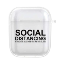 AirPods Social Distancing Szilikon Tok - AirPods Pro fülhallgató, fejhallgató tok