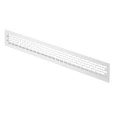 AIRVENT Fehér Alumínium dekorrács bútorba, ajtóba, 480x60 mm hűtés, fűtés szerelvény