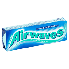 Airwaves Menthol és Eucalyptus ízű rágógumi 14 g csokoládé és édesség