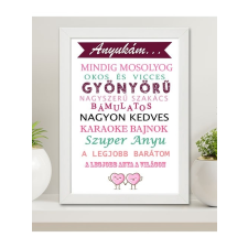  Ajándék anyának - Legjobb anya falikép grafika, keretezett kép