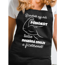  Ajándék főnöknek - Vicces kötény főnöknek lakástextília
