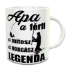 Ajándék horgász apukáknak - Apa férfi bögre