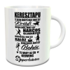 Ajándék keresztapáknak - Bögre keresztapának
