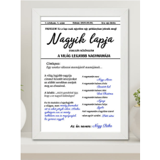 Ajándék Nagymamának - Nagyik lapja falikép A3 grafika, keretezett kép