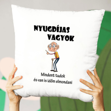  Ajándék nyugdíjasoknak - Humoros párna bácsiknak lakástextília