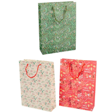  Ajándék tasak karácsonyi mintás mix 25x34cmcm dekorációs kellék