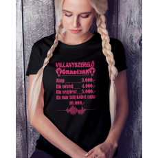  Ajándék villanyszerelőknek - Női póló villanyszerelőknek