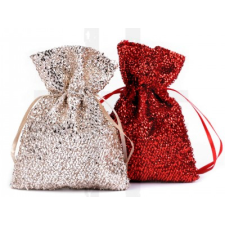  Ajándék zsák lurex 10x14 cm -10 db/csomag dekorációs kellék