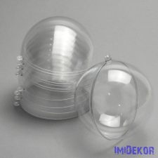  Ajándéktartó szétválasztható műanyag 10 cm 5db/cs - Gömb dekorációs kellék