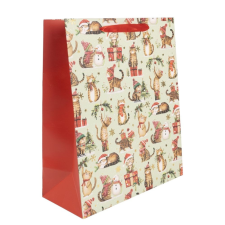  Ajándéktasak cicák 26x32cm dekorációs kellék