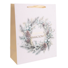  Ajándéktasak koszorú18x23cm dekorációs kellék