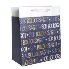  Ajándéktasak Sok boldogságot 26x32cm dekorációs kellék