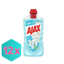  Ajax felmosószer 1L floral fiesta lagoon flowers türkiz KARTON - 12 db tisztító- és takarítószer, higiénia