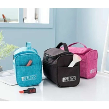 Ajtóra akasztható, kinyitható unisex kozmetikai táska fekete aa-002003 smink kiegészítő