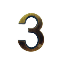 Ajtószám öntapadós antik "3" építőanyag